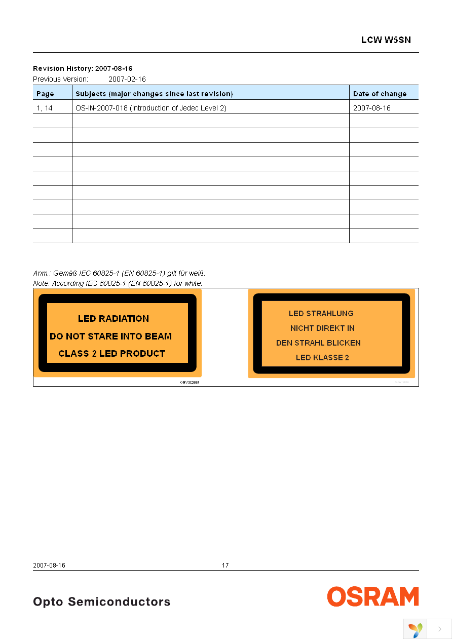 LCW W5SN-JZKZ-4R9T-Z Page 17